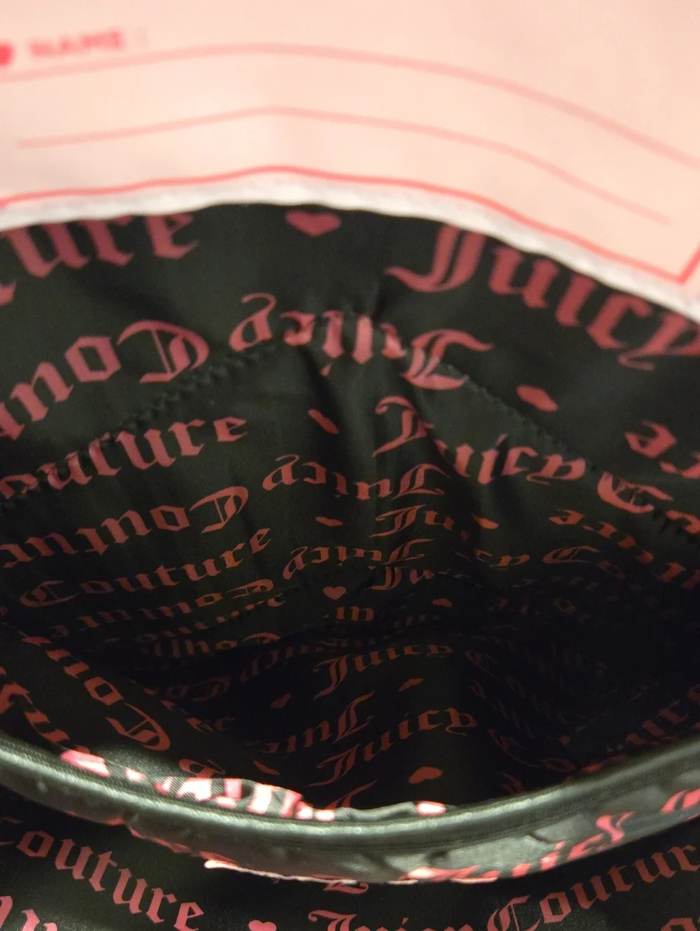 JUICY COUTURE VELVET BACKPACK W/ RHINESTONE LOGO AND CROWN EMBLEM. NWOT.
